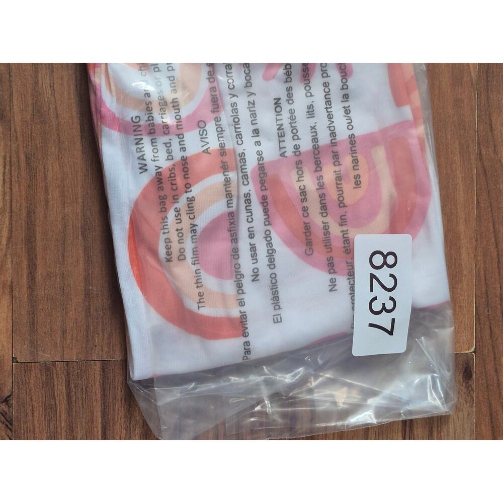 Carter's Shirt Girls Sized 3T Boho Rainbow Long Sleeve Crew Neck White Pink 8237 - Picture 7 of 7